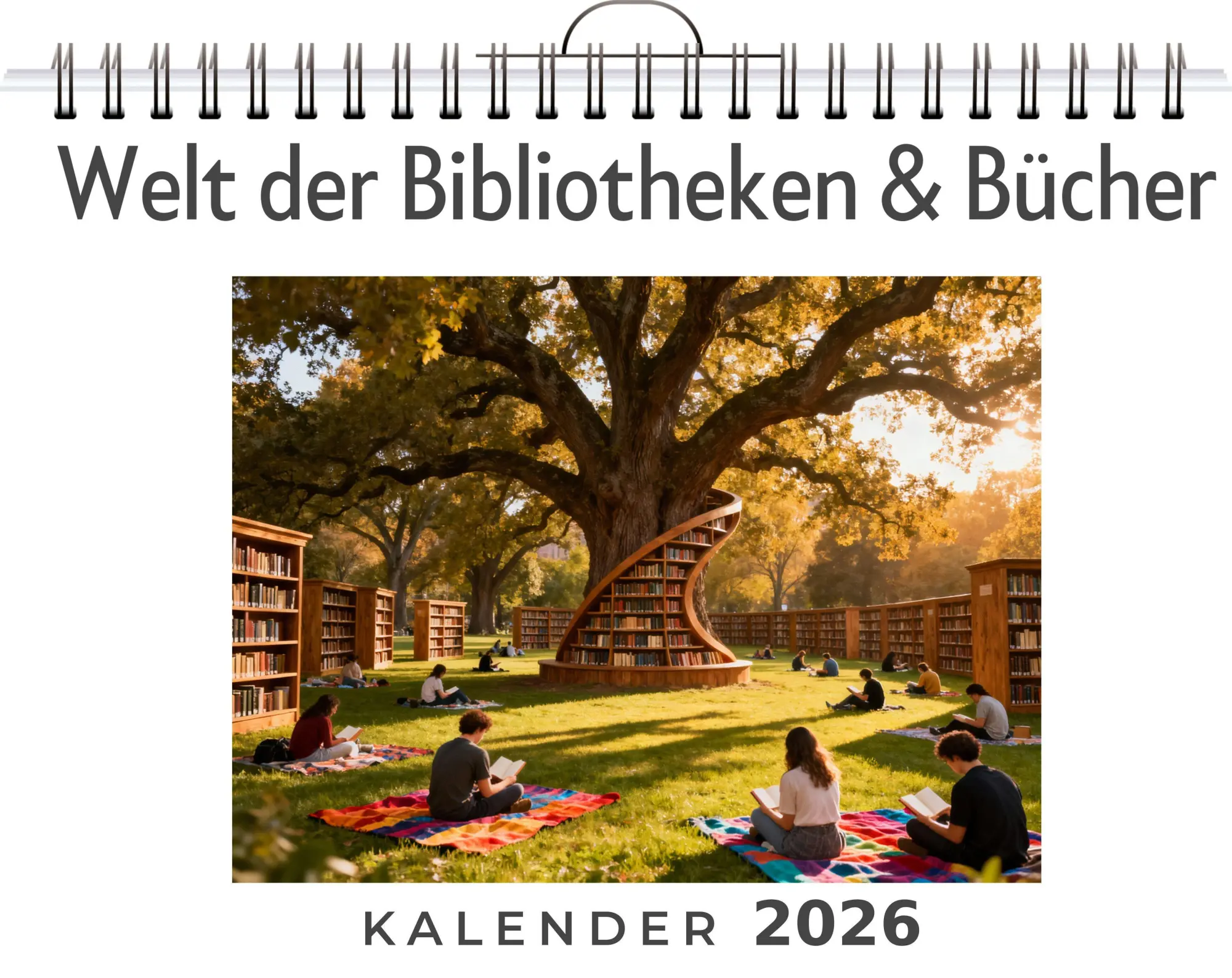 Cover: 9783695330515 | Welt der Bibliotheken &amp; Bücher | Amelia Keller | Kalender | Deutsch