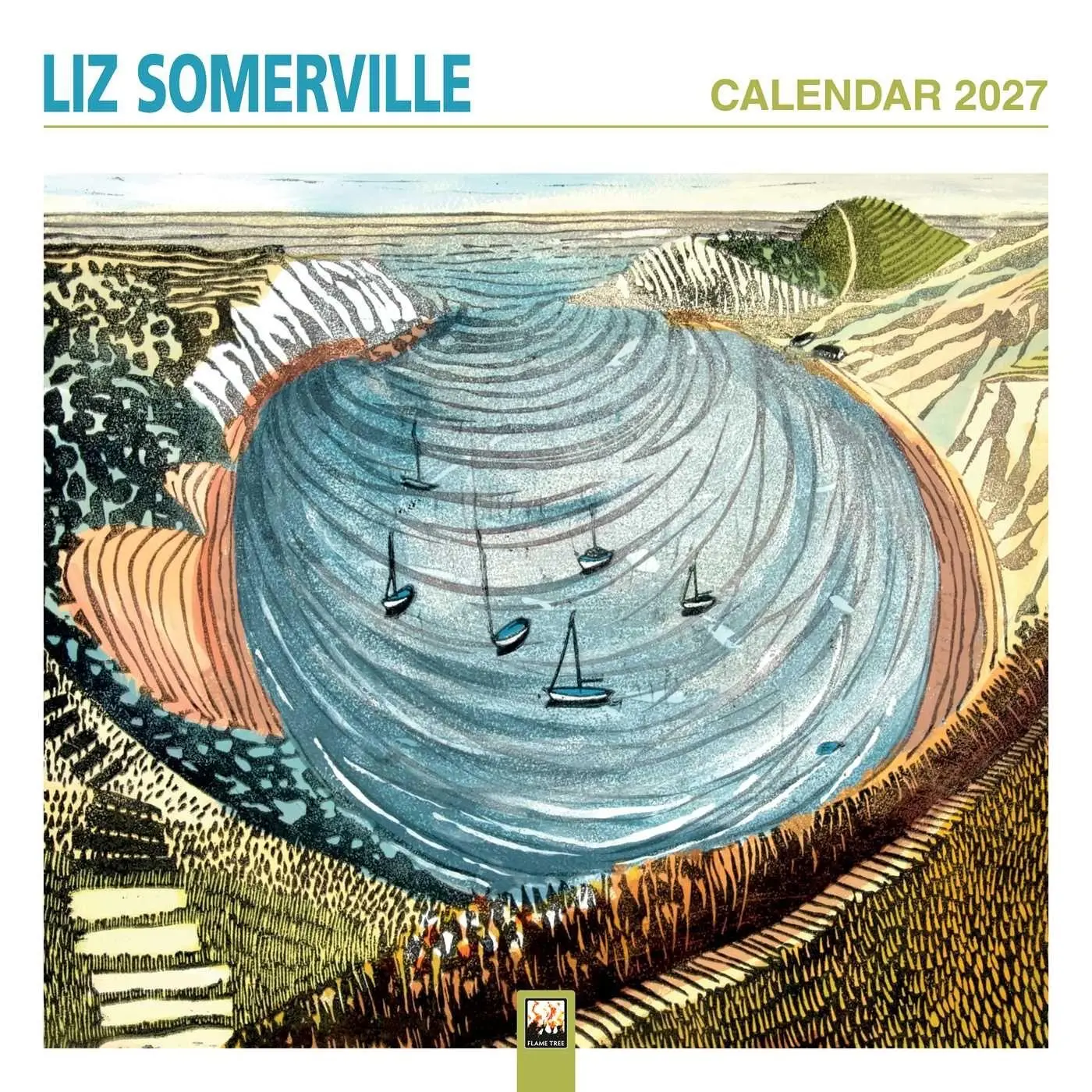 Cover: 9781806940615 | Liz Somerville Kunstkalender 2027 - Original Flame Tree...