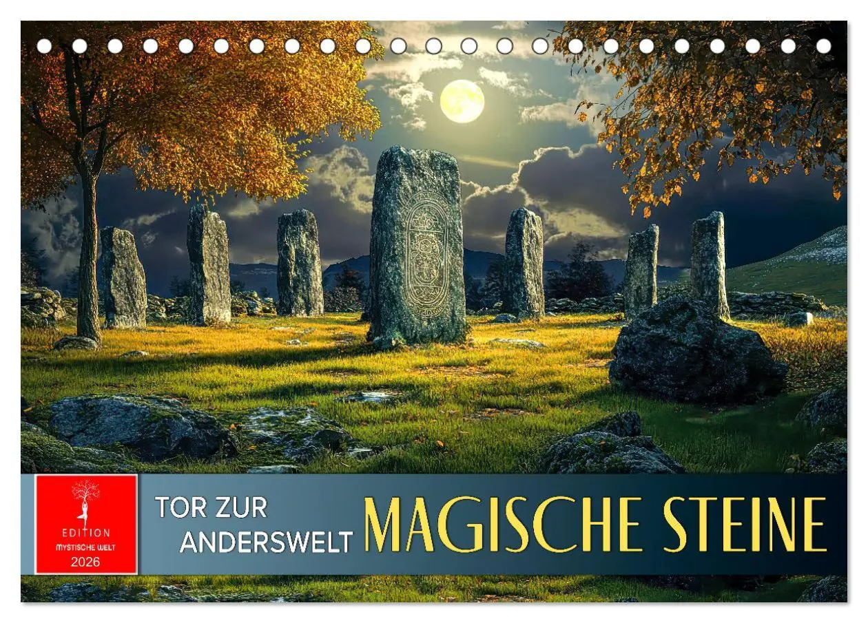 Cover: 9783457270615 | Magische Steine - Tor zur Anderswelt (Tischkalender 2026 DIN A5...