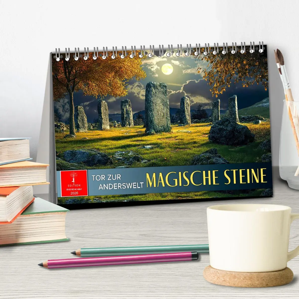 Bild: 9783457270615 | Magische Steine - Tor zur Anderswelt (Tischkalender 2026 DIN A5...