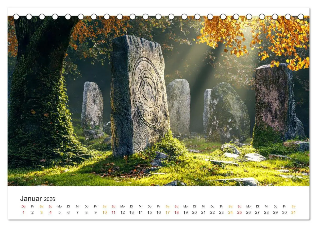 Bild: 9783457270615 | Magische Steine - Tor zur Anderswelt (Tischkalender 2026 DIN A5...