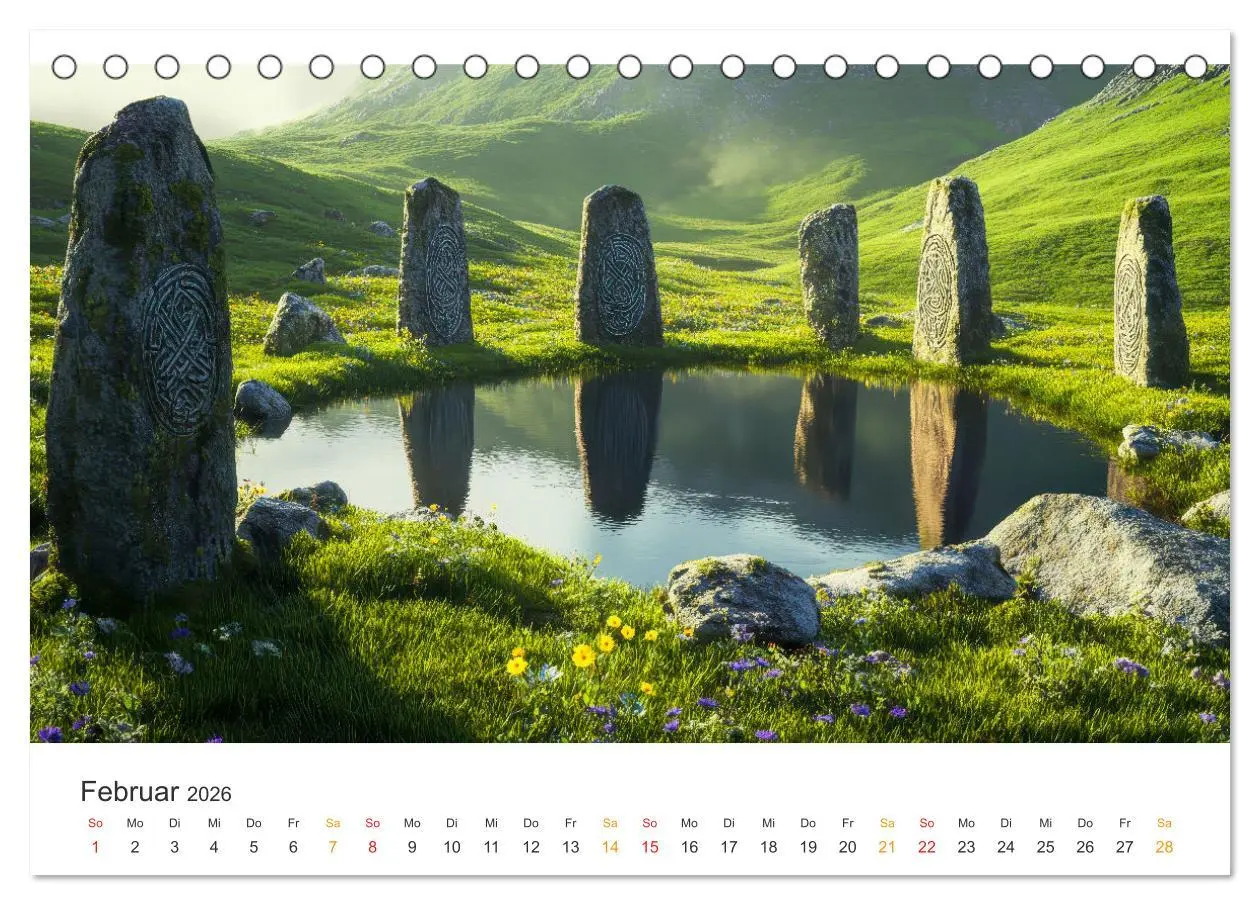 Bild: 9783457270615 | Magische Steine - Tor zur Anderswelt (Tischkalender 2026 DIN A5...