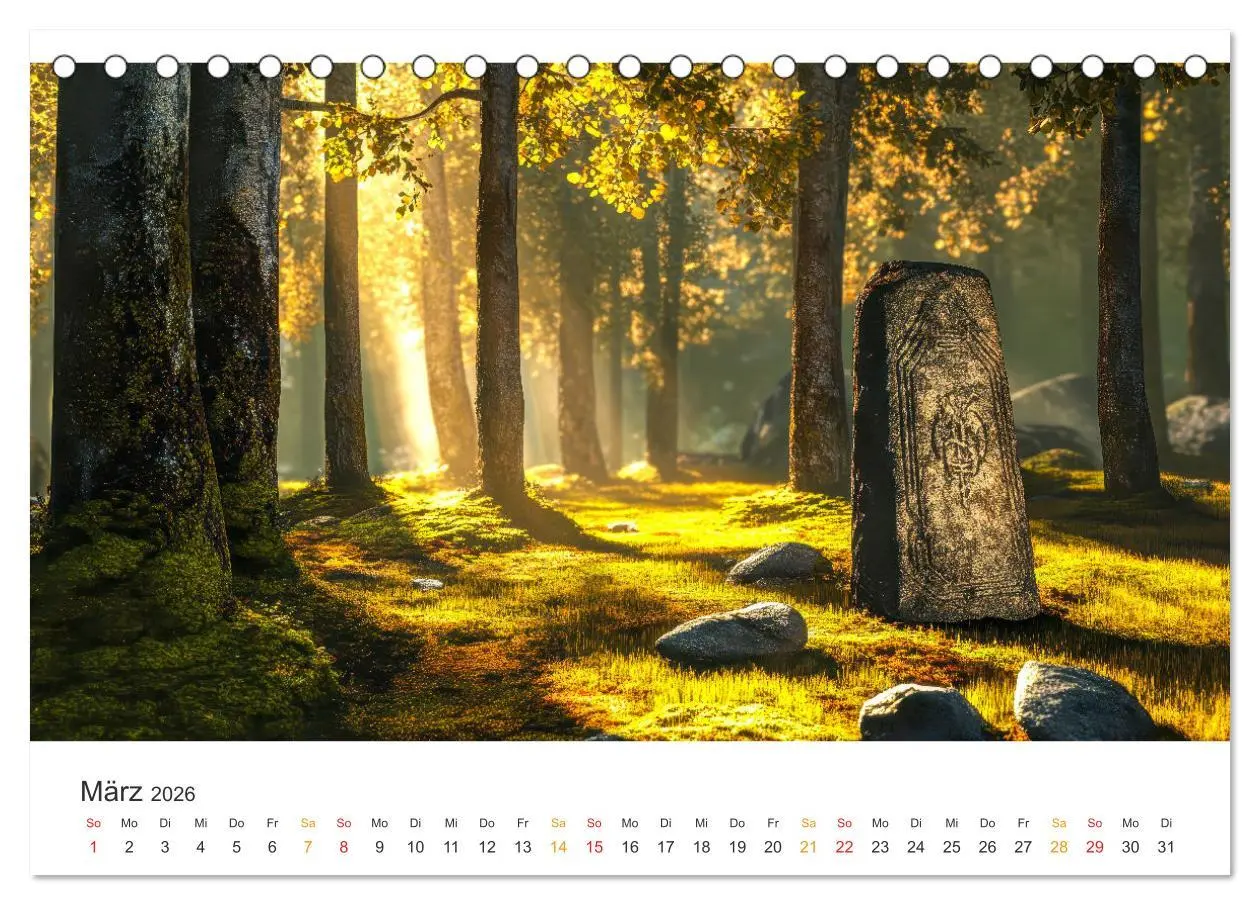 Bild: 9783457270615 | Magische Steine - Tor zur Anderswelt (Tischkalender 2026 DIN A5...