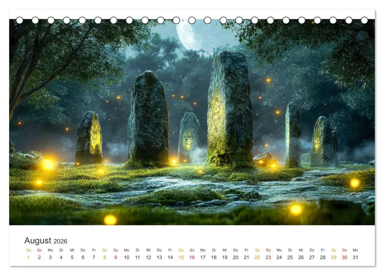 Bild: 9783457270615 | Magische Steine - Tor zur Anderswelt (Tischkalender 2026 DIN A5...