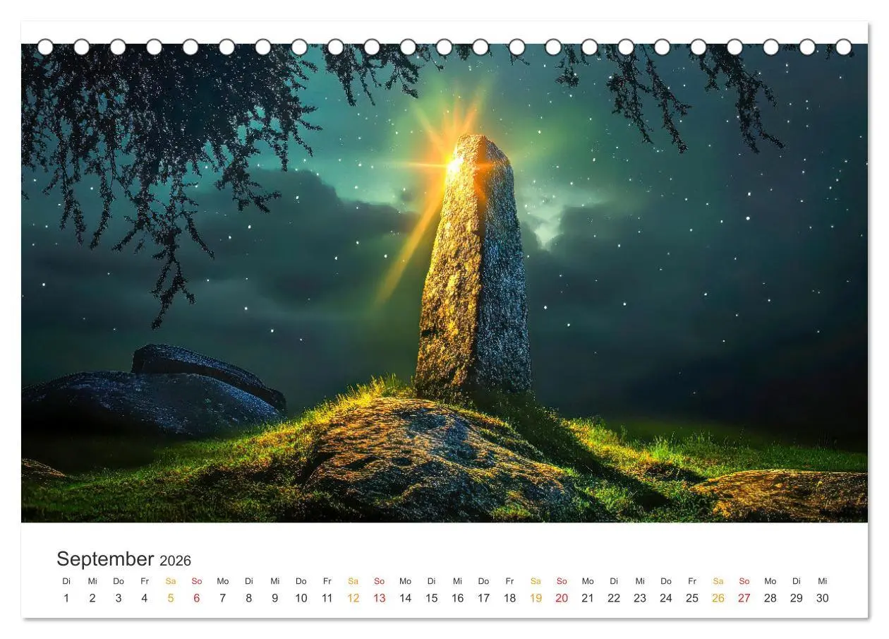 Bild: 9783457270615 | Magische Steine - Tor zur Anderswelt (Tischkalender 2026 DIN A5...