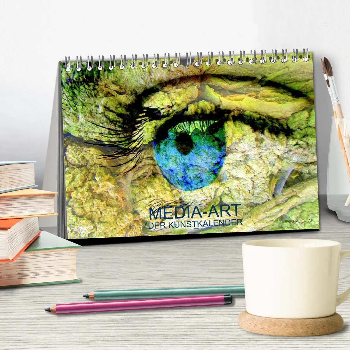 Bild: 9783516120615 | MEDIA-ART Der Kunstkalender (Tischkalender 2026 DIN A5 quer),...
