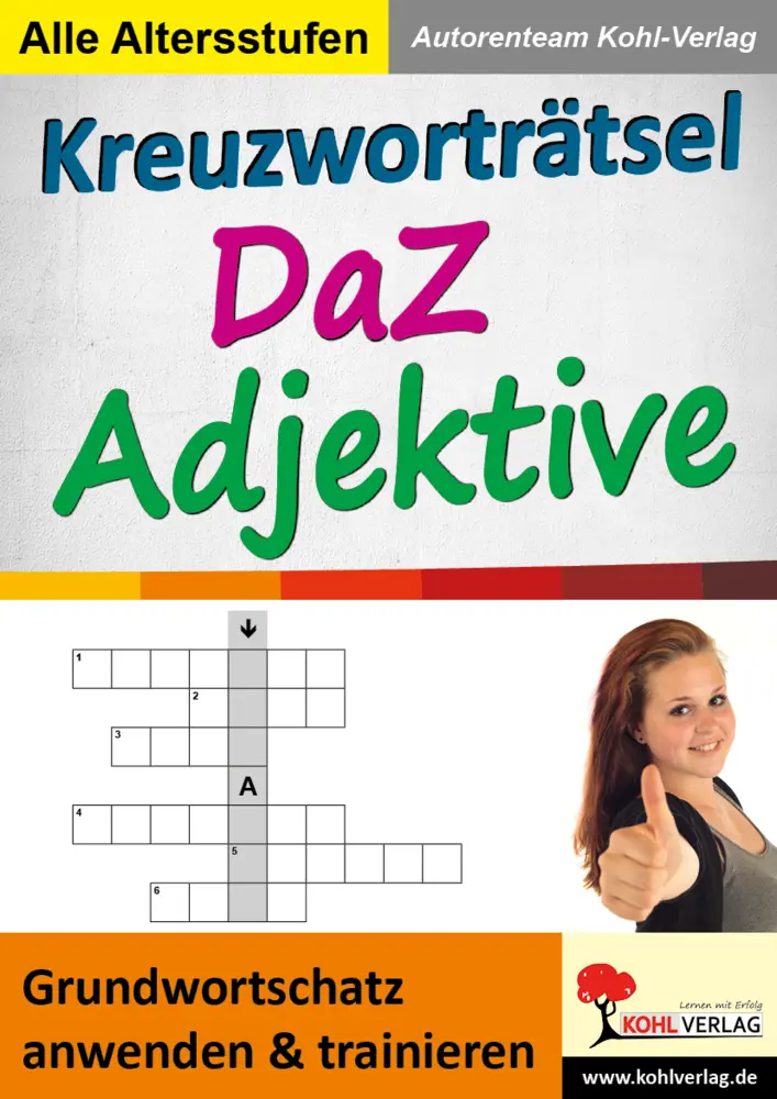 Cover: 9783960400615 | Kreuzworträtsel DaZ - Adjektive | Autorenteam Kohl-Verlag | Buch