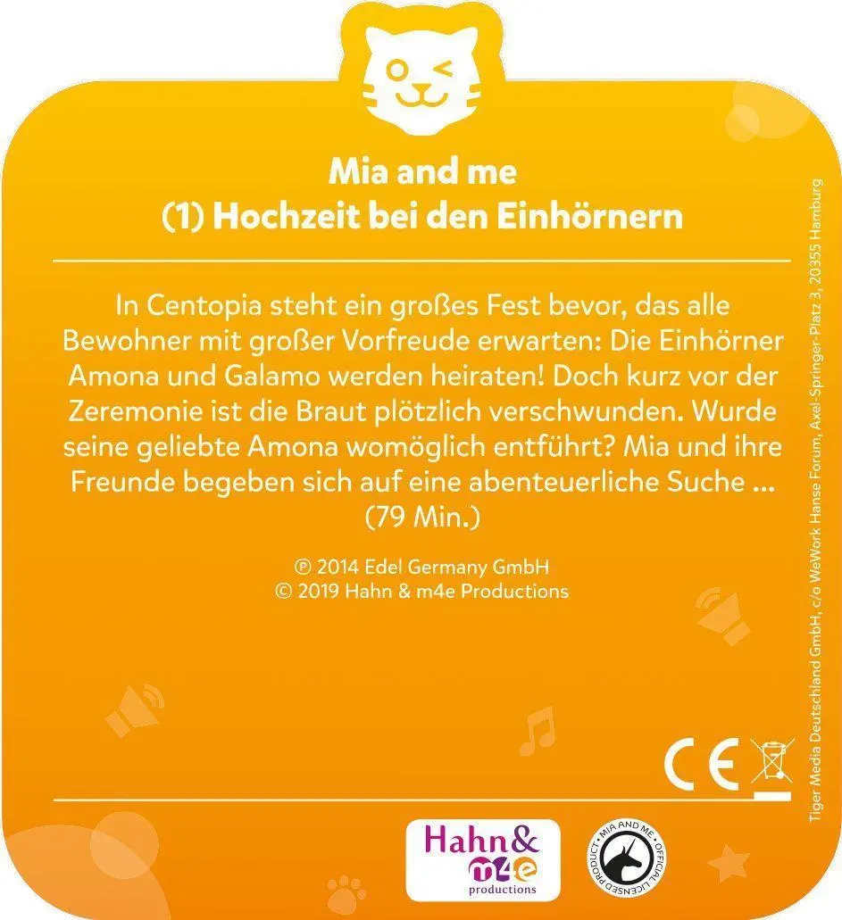 Bild: 4260535480715 | tigercard - Mia and me - Folge 1: Hochzeit bei den Einhörnern | 2019