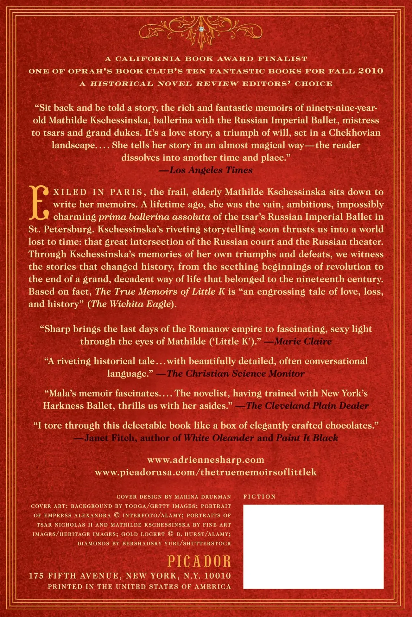 Rückseite: 9780312610715 | True Memoirs of Little K | Adrienne Sharp | Taschenbuch | Englisch
