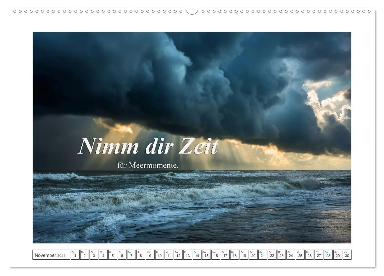 Bild: 9783516730715 | Frei wie das Meer (hochwertiger Premium Wandkalender 2026 DIN A2...