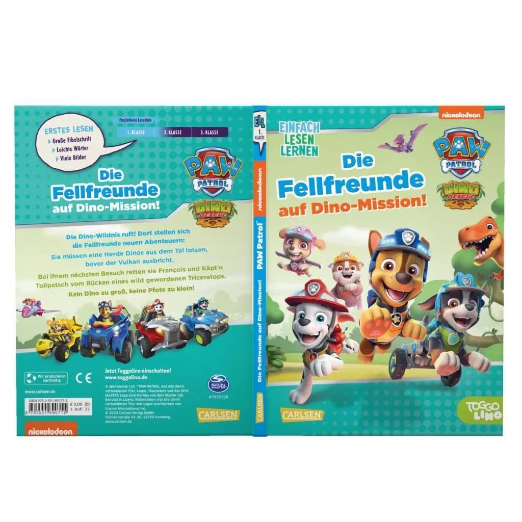 Bild: 9783551690715 | PAW Patrol Erstlesebuch: Die Fellfreunde auf Dino-Mission! | Lon