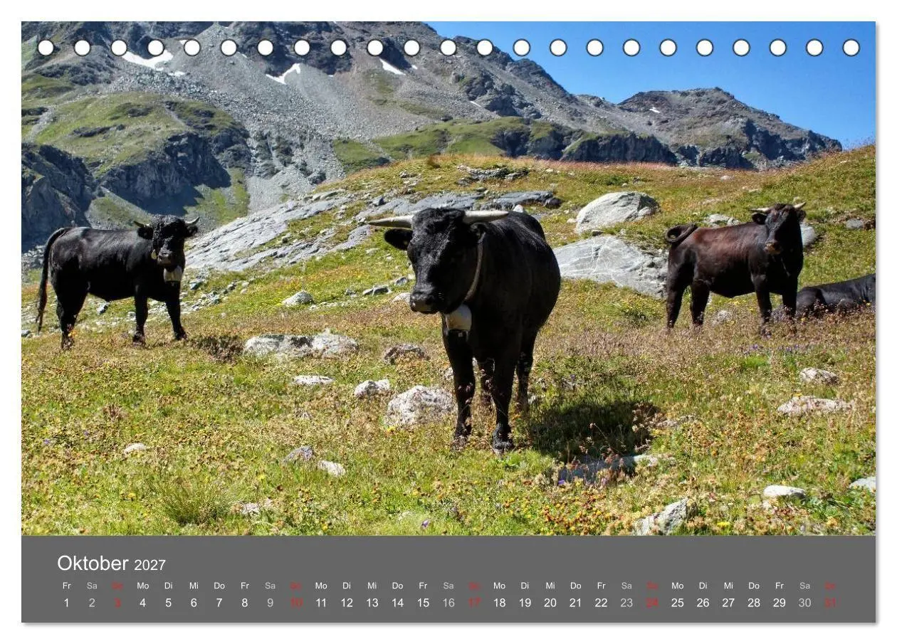 Bild: 9783594020715 | Wallis. Perle der Schweiz (Tischkalender 2027 DIN A5 quer),...