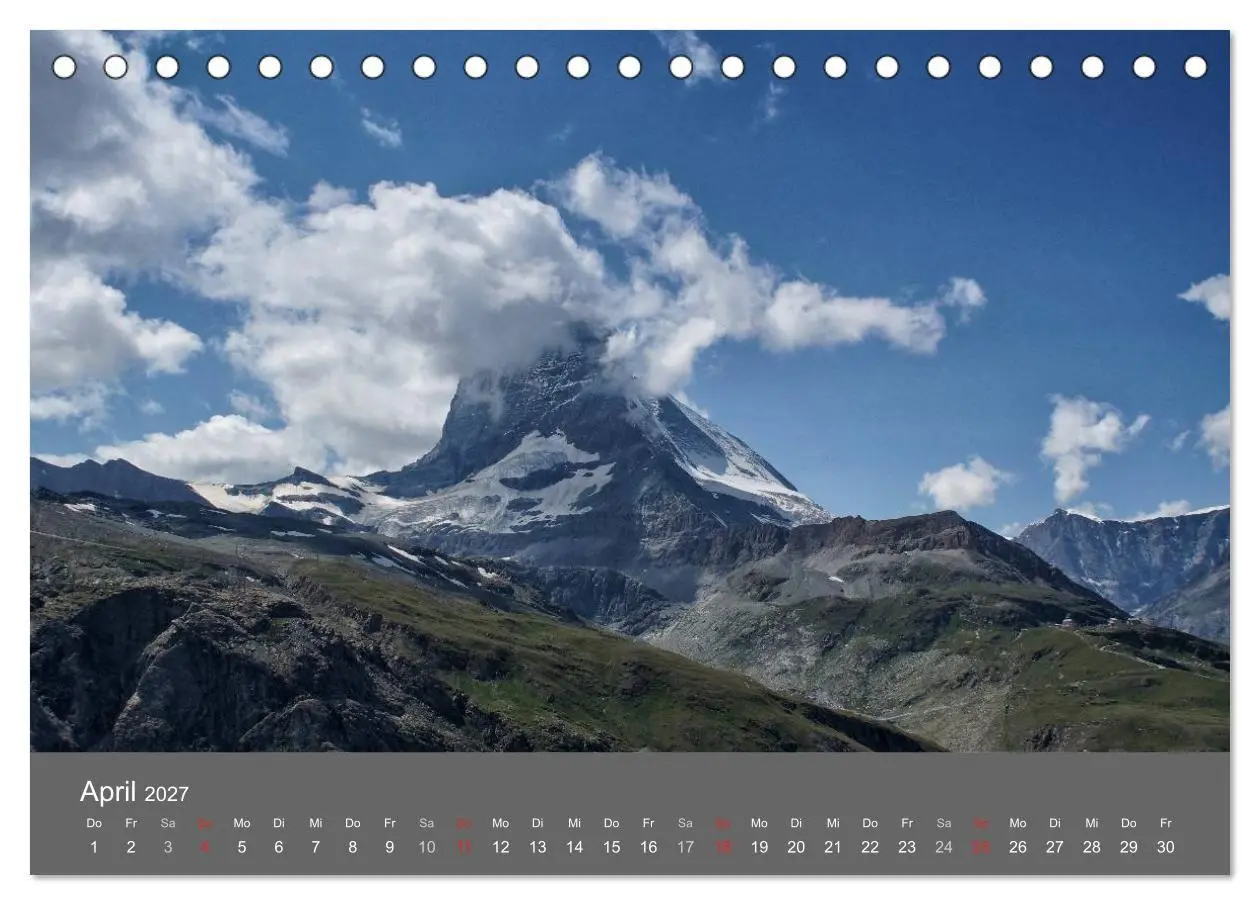 Bild: 9783594020715 | Wallis. Perle der Schweiz (Tischkalender 2027 DIN A5 quer),...