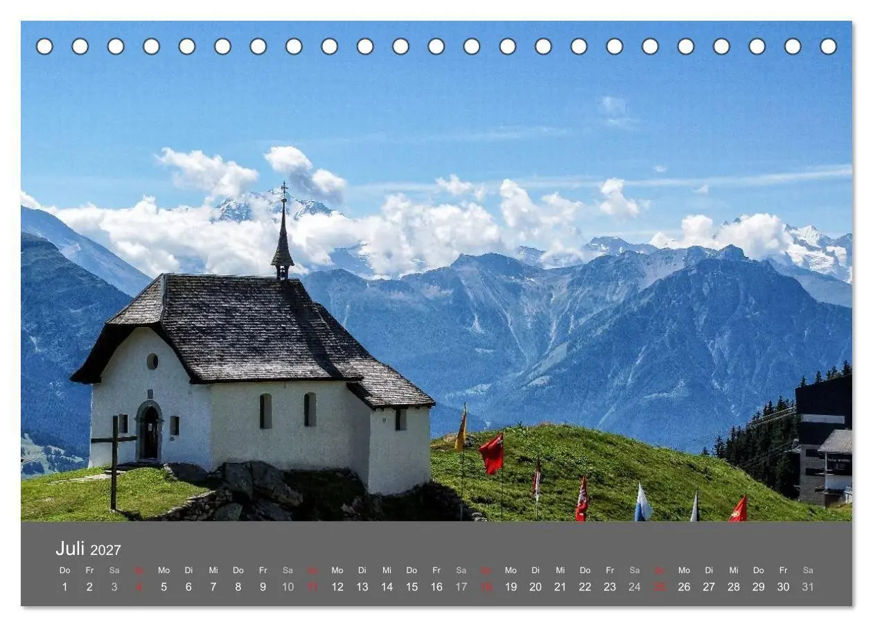 Bild: 9783594020715 | Wallis. Perle der Schweiz (Tischkalender 2027 DIN A5 quer),...