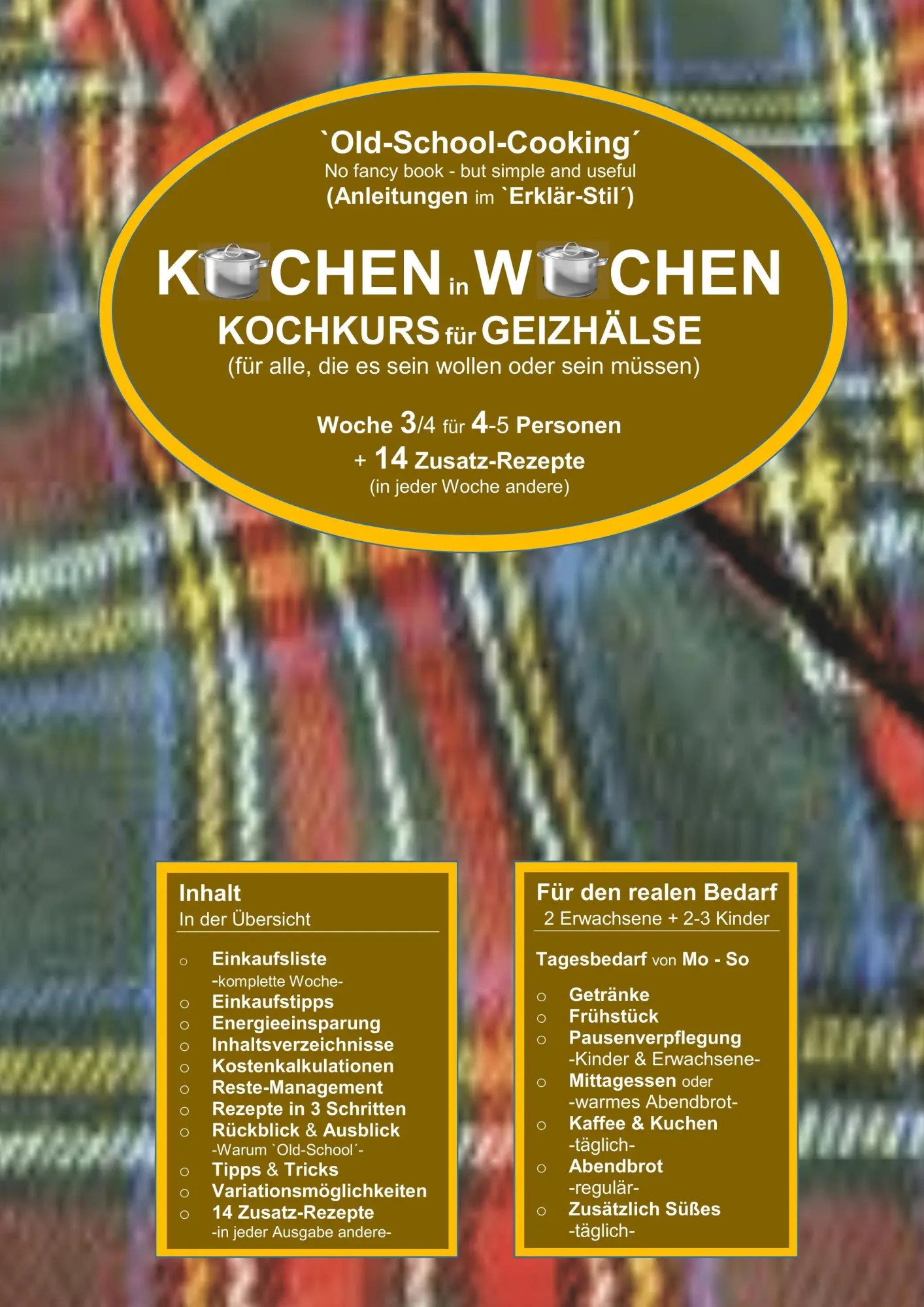 Cover: 9783748180715 | Kochen in Wochen 3 | Kochkurz für Geizhälse | Marend Wittbrodt | Buch