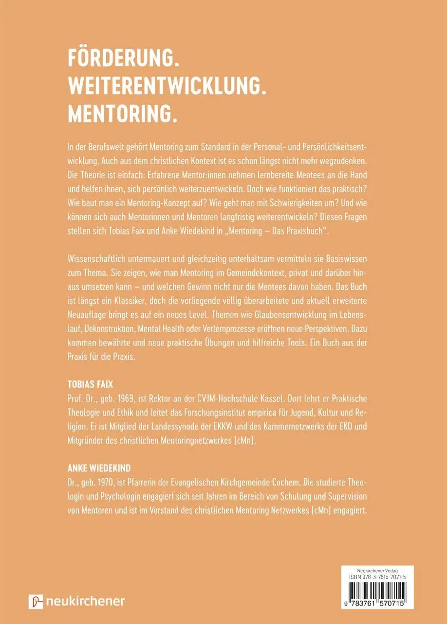 Bild: 9783761570715 | Mentoring - Das Praxisbuch | Tobias Faix (u. a.) | Buch | 270 S.