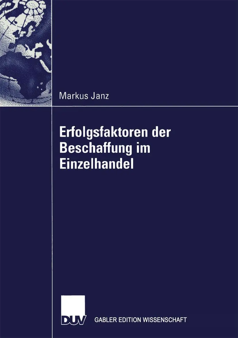 Cover: 9783824480715 | Erfolgsfaktoren der Beschaffung im Einzelhandel | Markus Janz | Buch
