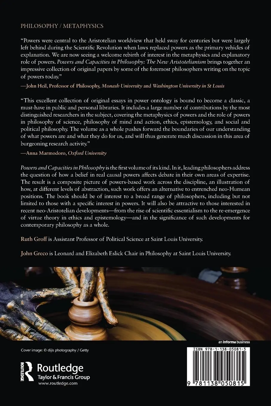 Rückseite: 9781138050815 | Powers and Capacities in Philosophy | The New Aristotelianism | Buch