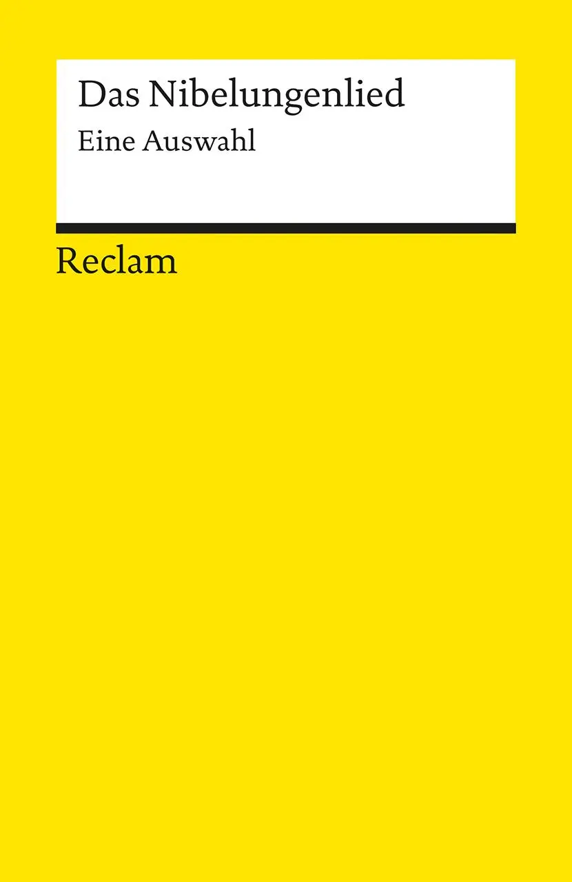 Cover: 9783150180815 | Das Nibelungenlied | Eine Auswahl | Bernhard Sowinski | Taschenbuch