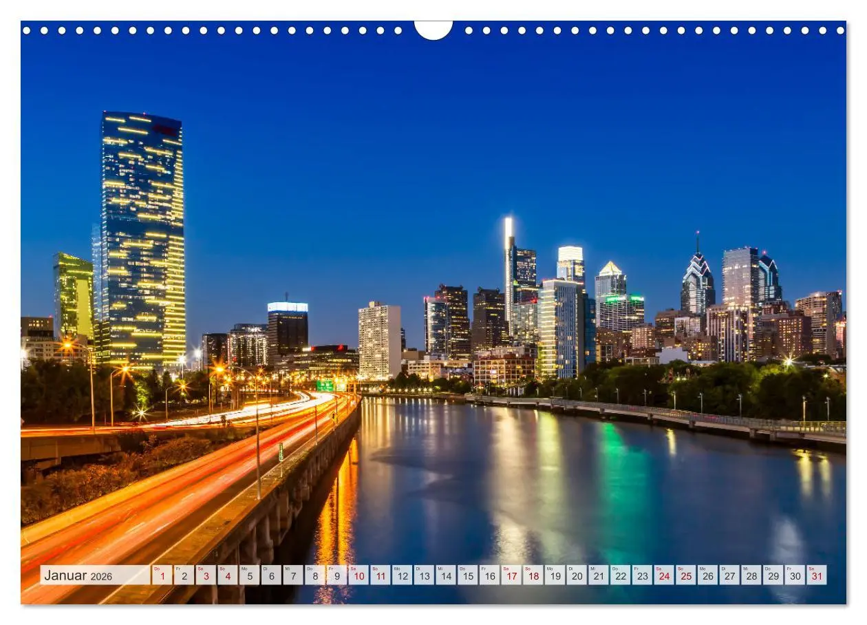 Bild: 9783457320815 | PHILADELPHIA Historie und Moderne (Wandkalender 2026 DIN A3 quer),...