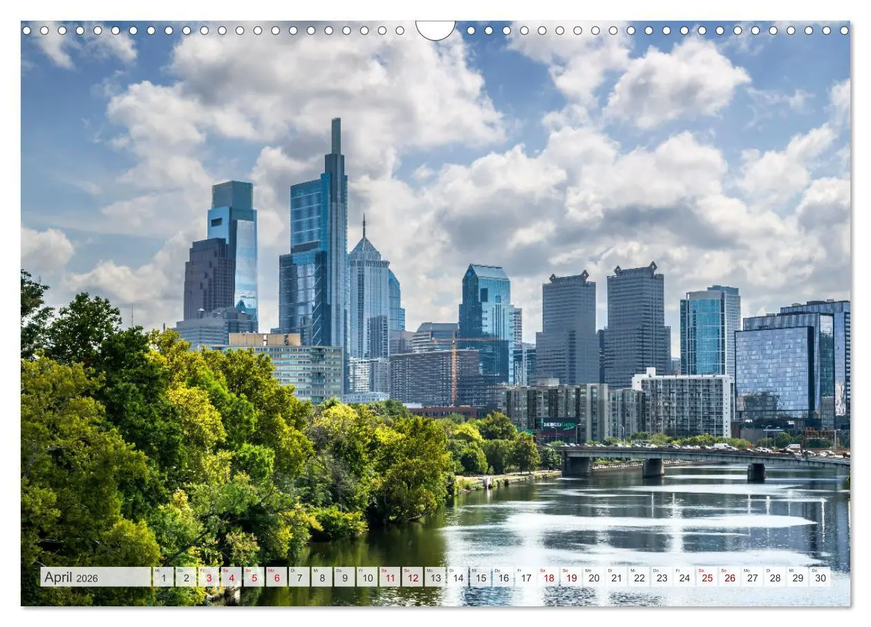 Bild: 9783457320815 | PHILADELPHIA Historie und Moderne (Wandkalender 2026 DIN A3 quer),...