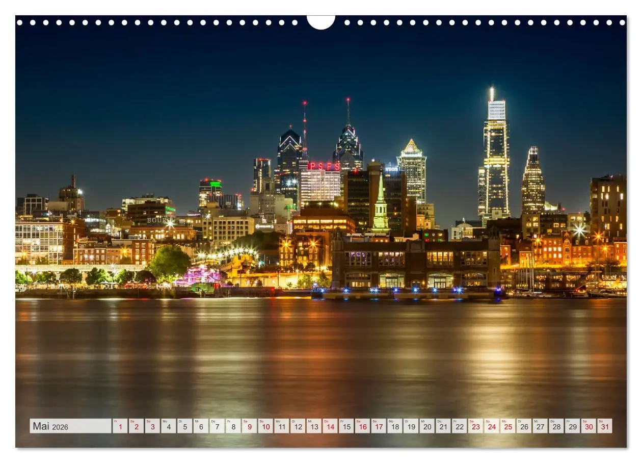 Bild: 9783457320815 | PHILADELPHIA Historie und Moderne (Wandkalender 2026 DIN A3 quer),...