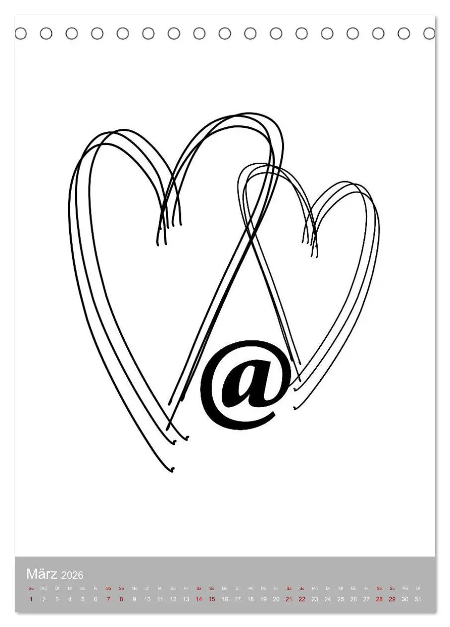 Bild: 9783516340815 | Line-Art Variationen (Tischkalender 2026 DIN A5 hoch), CALVENDO...