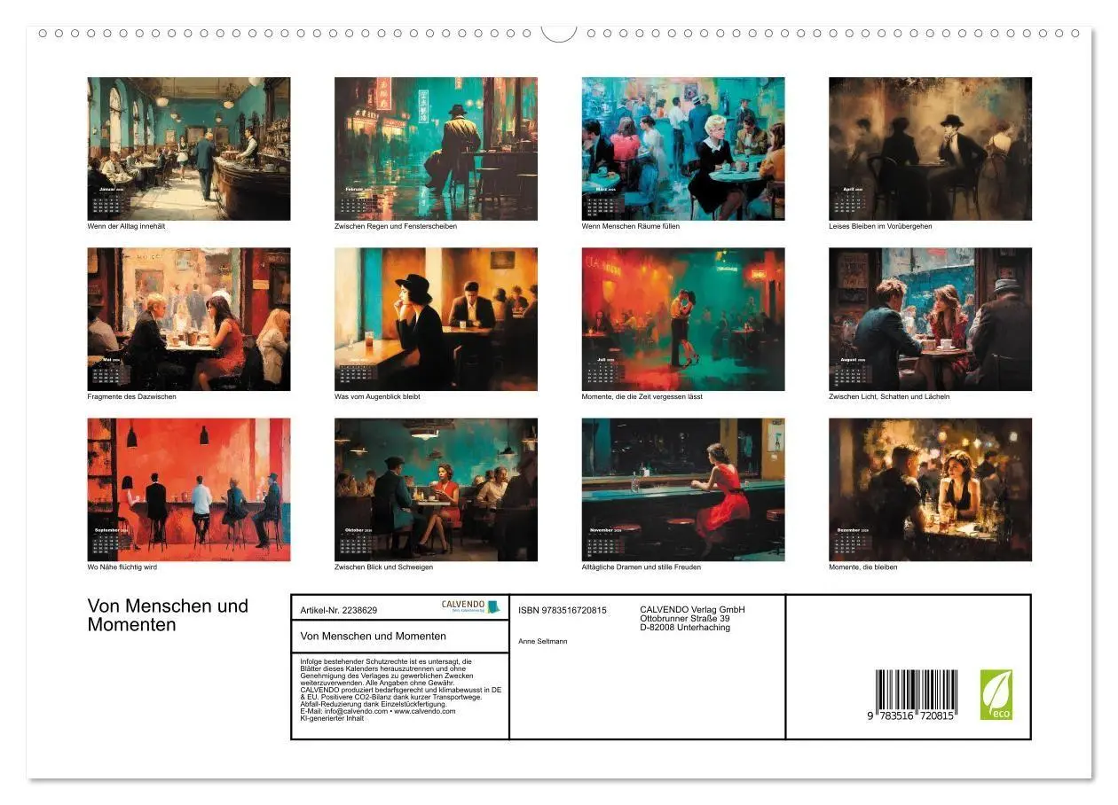 Bild: 9783516720815 | Von Menschen und Momenten (hochwertiger Premium Wandkalender 2026...