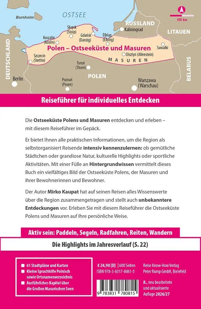 Bild: 9783831780815 | Reise Know-How Reiseführer Polen - Ostseeküste und Masuren | Kaupat
