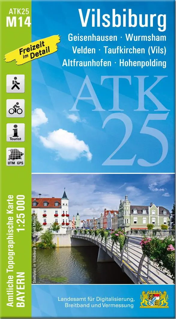 Cover: 9783987760815 | ATK25-M14 Vilsbiburg (Amtliche Topographische Karte 1:25000) | Deutsch