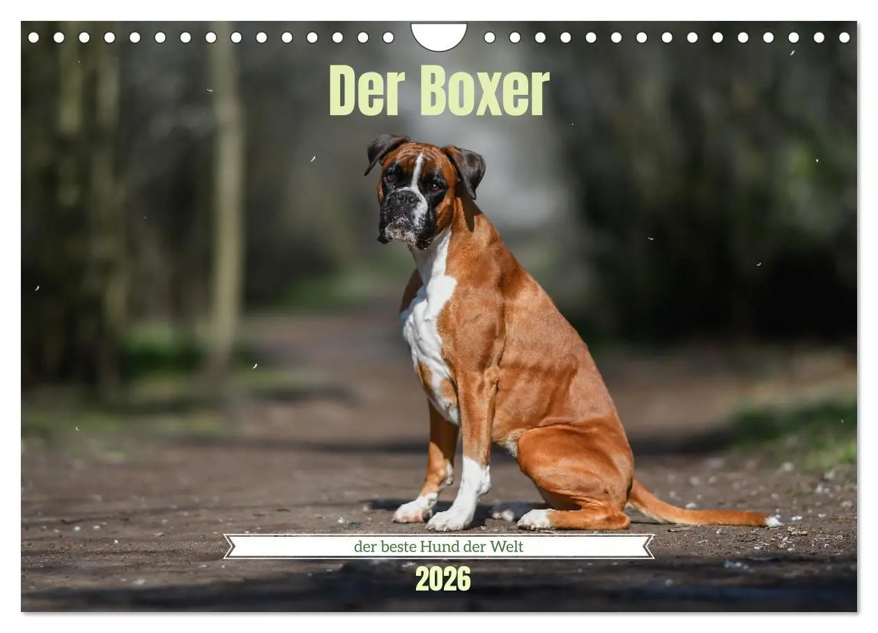 Cover: 9783457550915 | Der Boxer, der beste Hund der Welt (Wandkalender 2026 DIN A4 quer),...