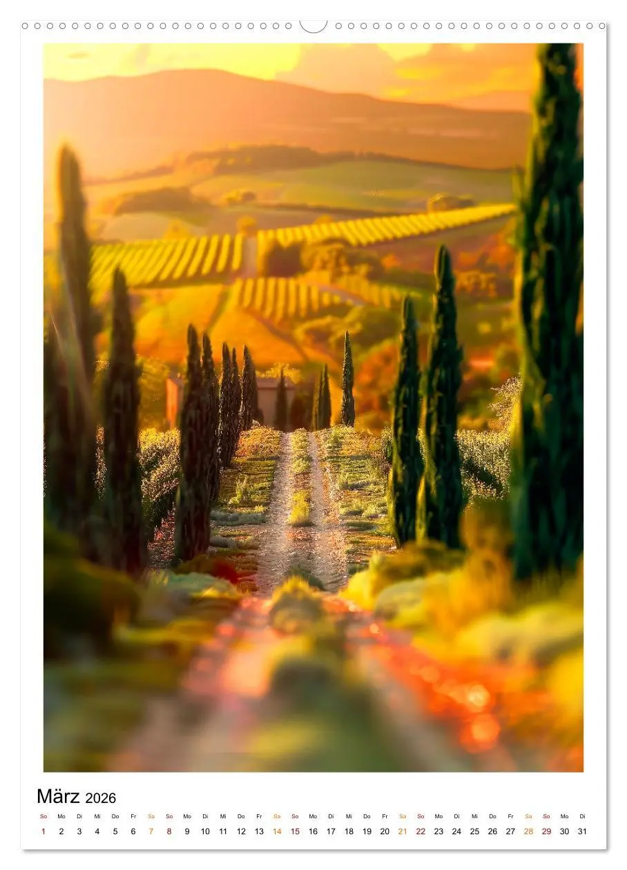 Bild: 9783516260915 | Toskana meine Liebe (Wandkalender 2026 DIN A2 hoch), CALVENDO...