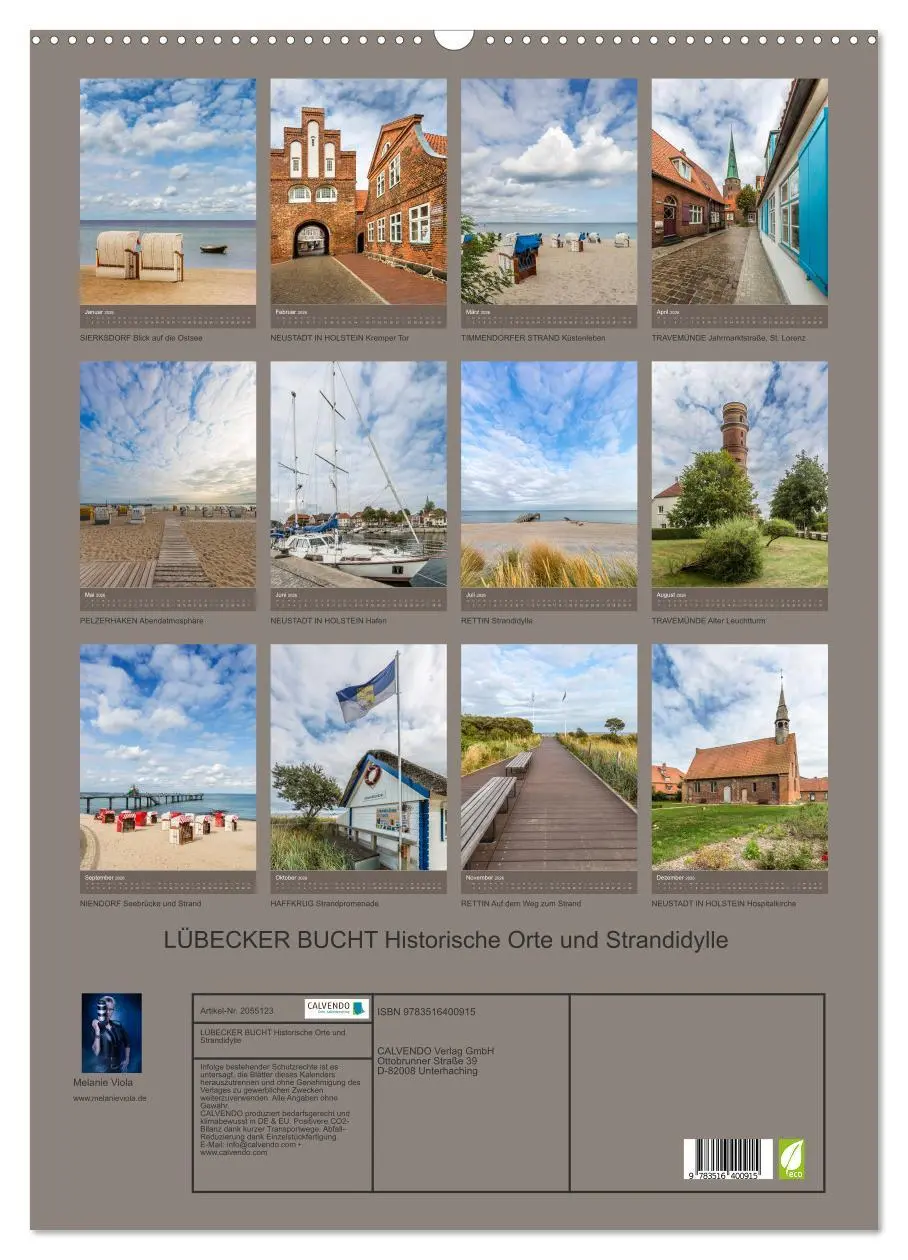 Bild: 9783516400915 | LÜBECKER BUCHT Historische Orte und Strandidylle (Wandkalender 2026...