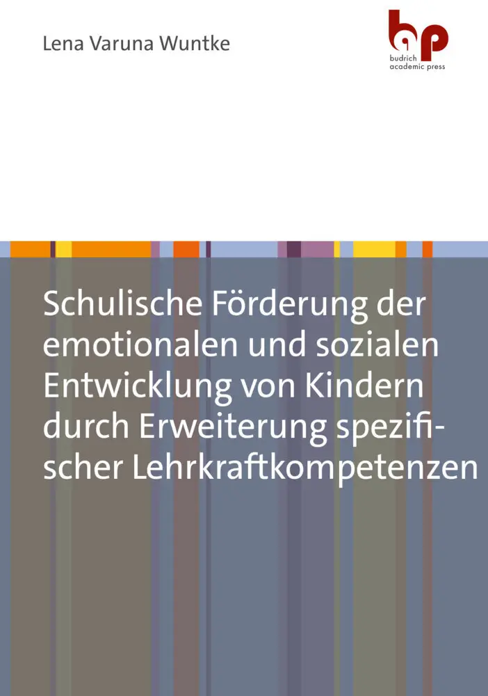 Cover: 9783966650915 | Schulische Förderung der emotionalen und sozialen Entwicklung von...