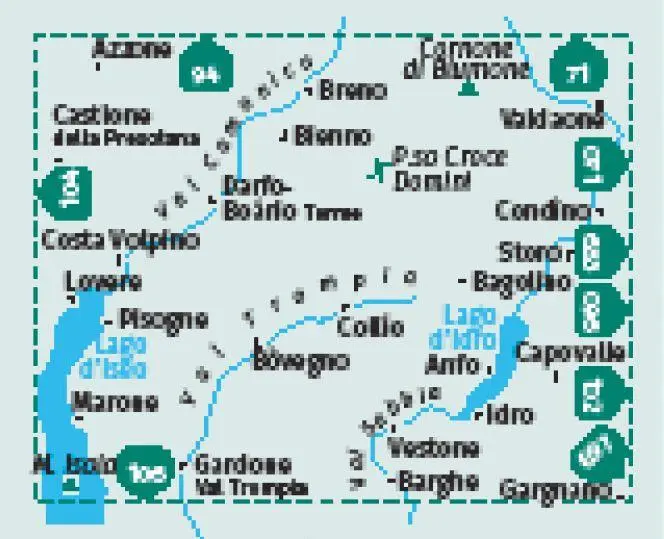 Bild: 9783991540915 | KOMPASS Wanderkarte 103 Le Tre Valli Bresciane 1:50.000 | (Land-)Karte
