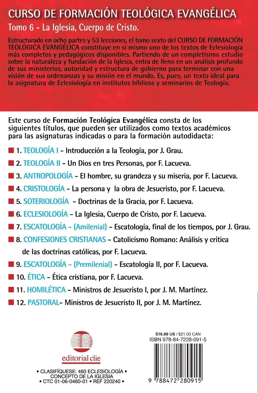 Rückseite: 9788472280915 | El Cft 06 - La Iglesia, Cuerpo de Cristo | Francisco Lacueva | Buch