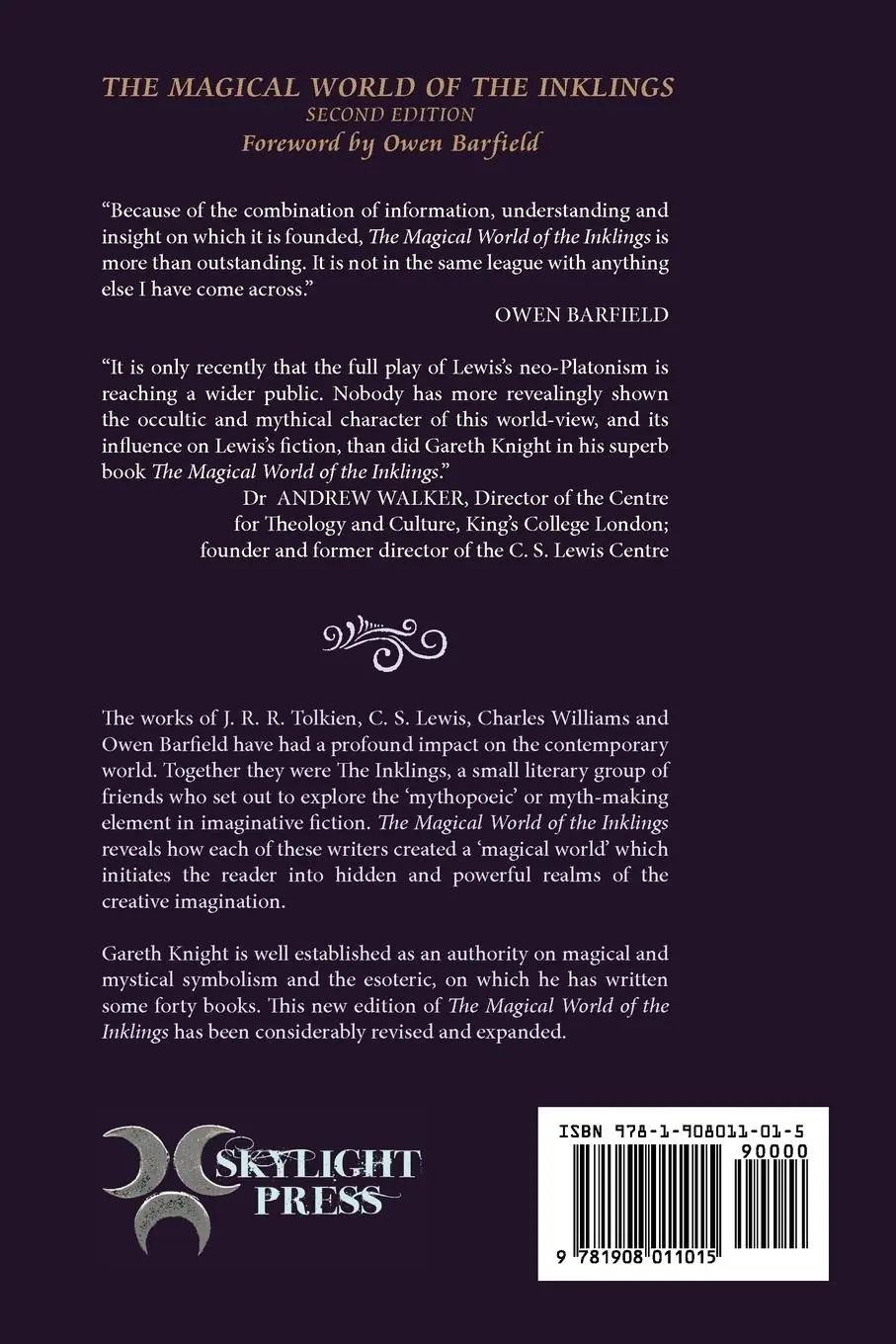 Rückseite: 9781908011015 | The Magical World of the Inklings | Gareth Knight | Taschenbuch | 2010