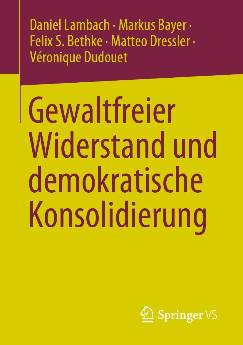 Cover: 9783031261015 | Gewaltfreier Widerstand und demokratische Konsolidierung | Taschenbuch