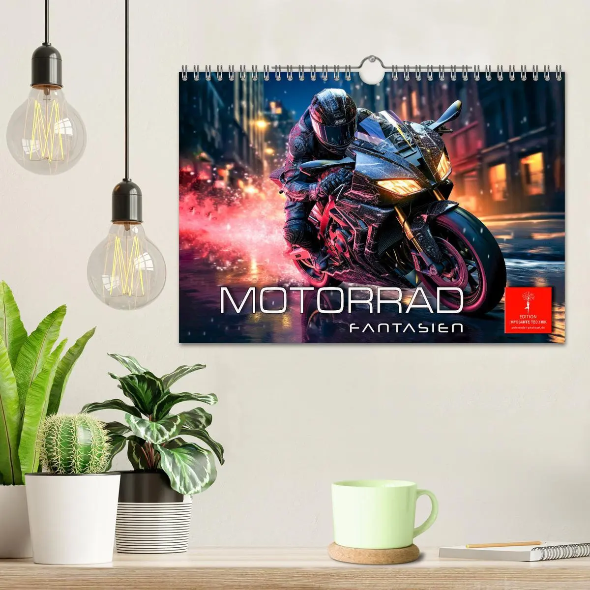 Bild: 9783457371015 | Motorrad Fantasien (Wandkalender 2026 DIN A4 quer), CALVENDO...