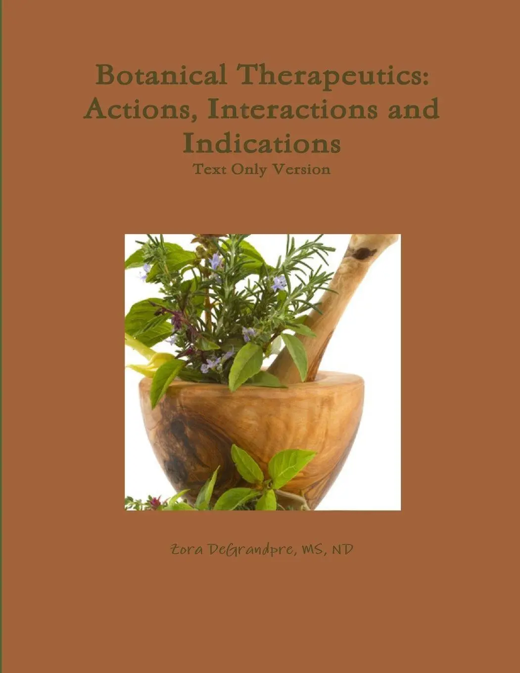 Cover: 9780557271115 | Botanical Therapeutics | Text Only Version | ND Zora DeGrandpre | Buch
