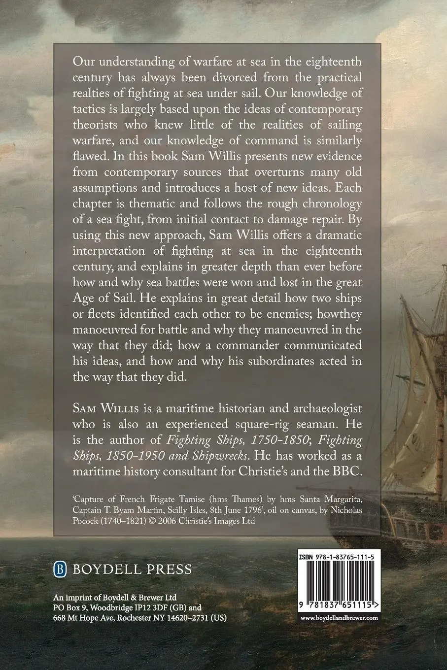 Rückseite: 9781837651115 | Fighting at Sea in the Eighteenth Century | The Art of Sailing Warfare