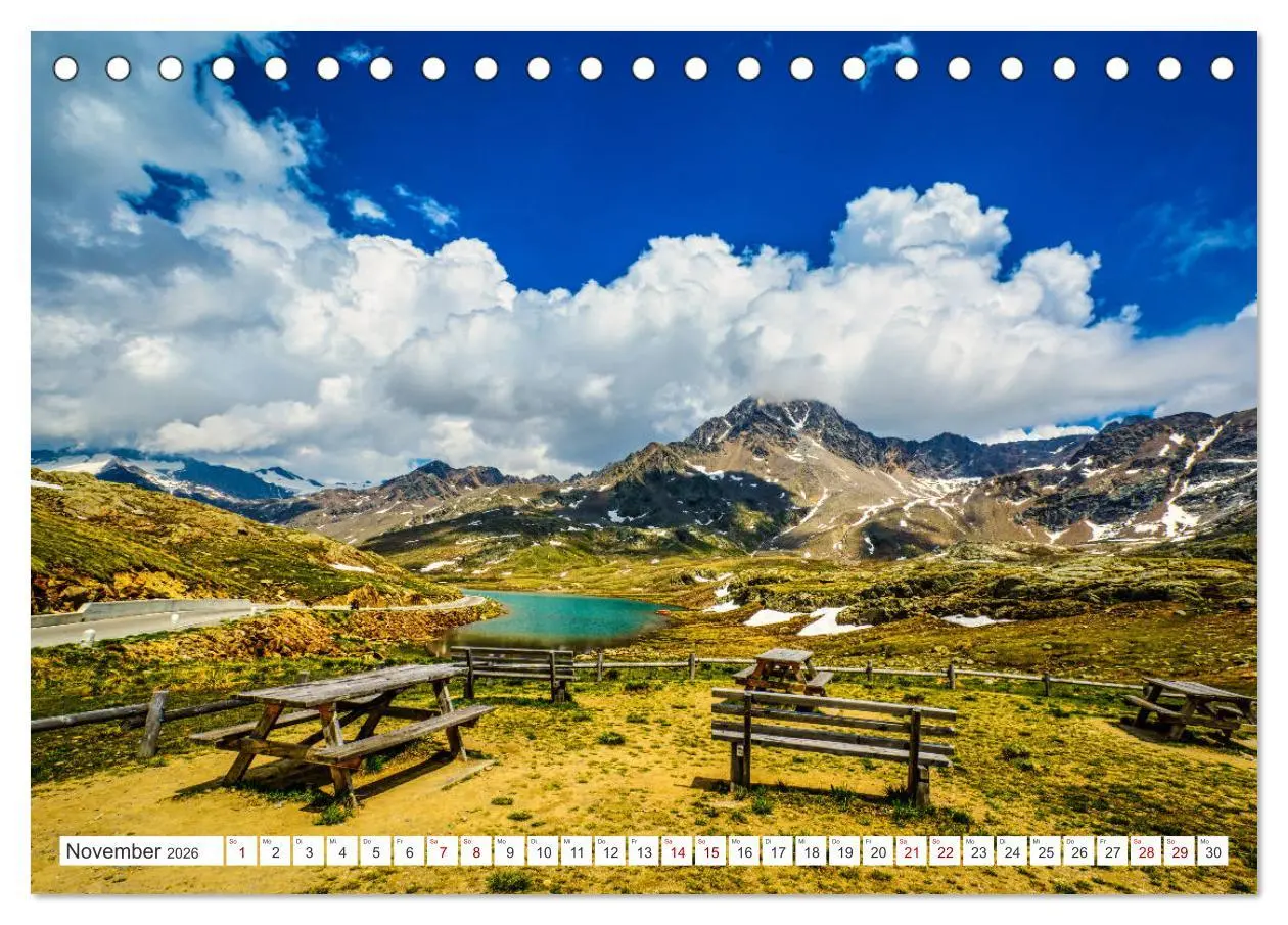 Bild: 9783457671115 | ALPENPÄSSE Österreich - Schweiz - Italien (Tischkalender 2026 DIN...