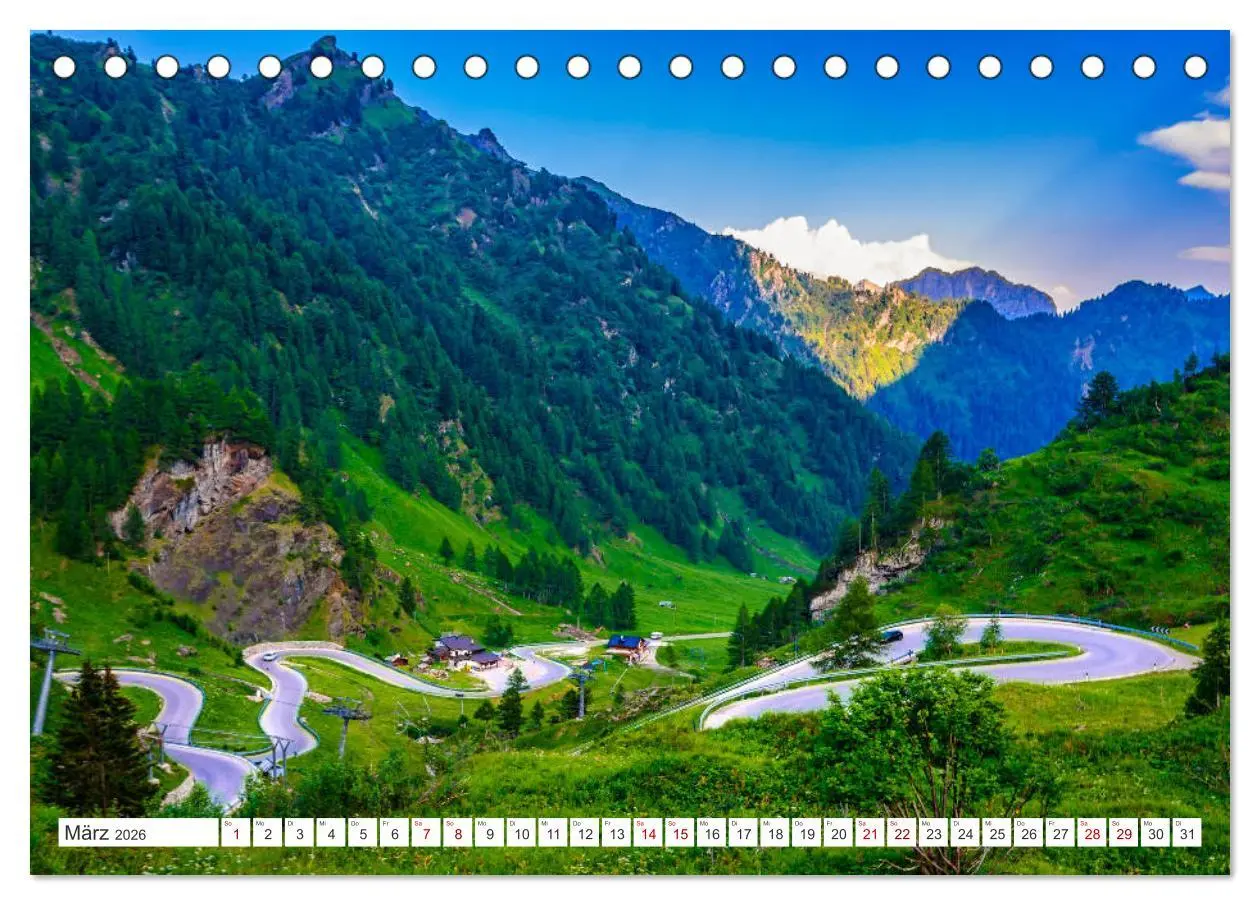 Bild: 9783457671115 | ALPENPÄSSE Österreich - Schweiz - Italien (Tischkalender 2026 DIN...
