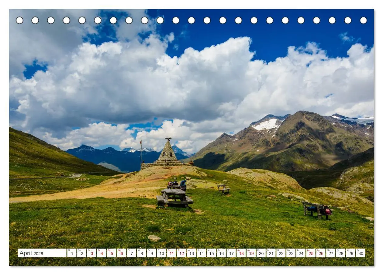 Bild: 9783457671115 | ALPENPÄSSE Österreich - Schweiz - Italien (Tischkalender 2026 DIN...