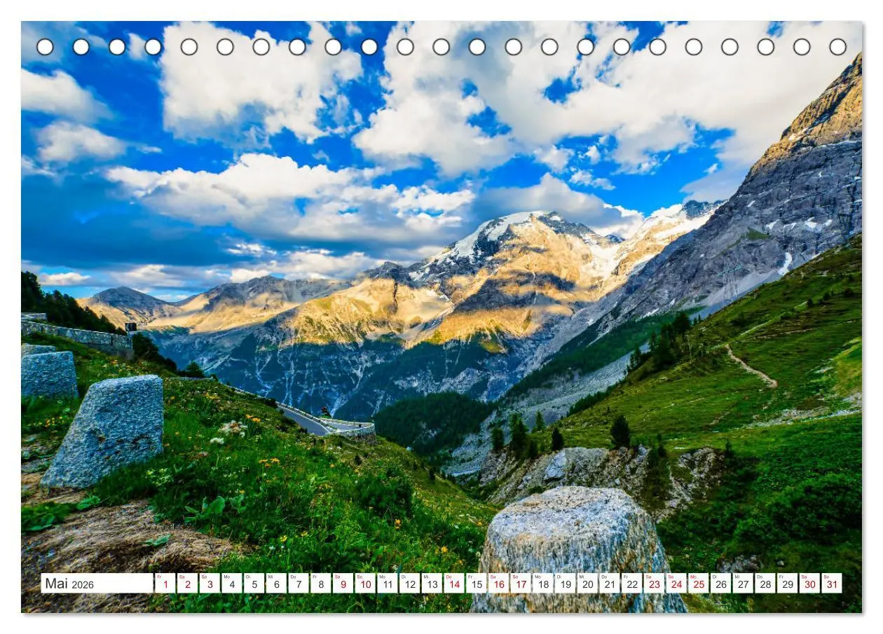 Bild: 9783457671115 | ALPENPÄSSE Österreich - Schweiz - Italien (Tischkalender 2026 DIN...