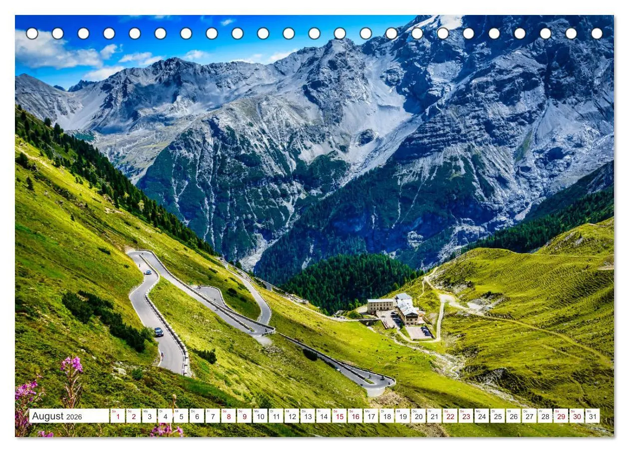 Bild: 9783457671115 | ALPENPÄSSE Österreich - Schweiz - Italien (Tischkalender 2026 DIN...