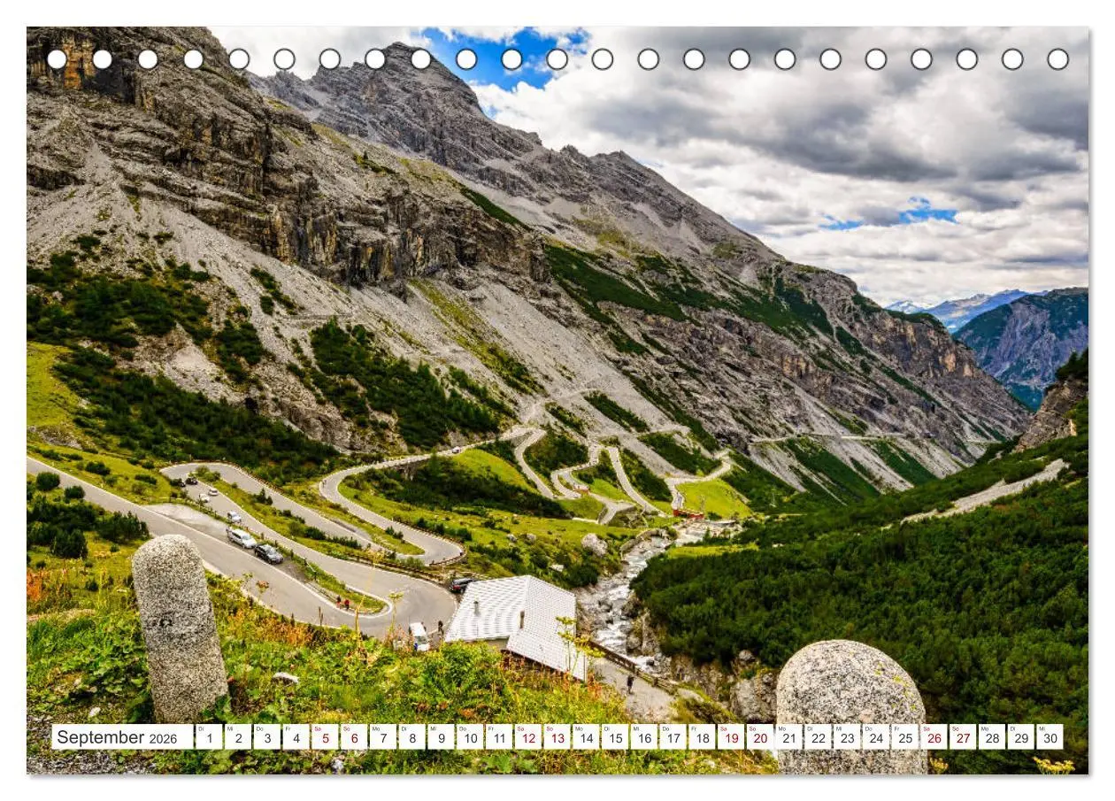 Bild: 9783457671115 | ALPENPÄSSE Österreich - Schweiz - Italien (Tischkalender 2026 DIN...