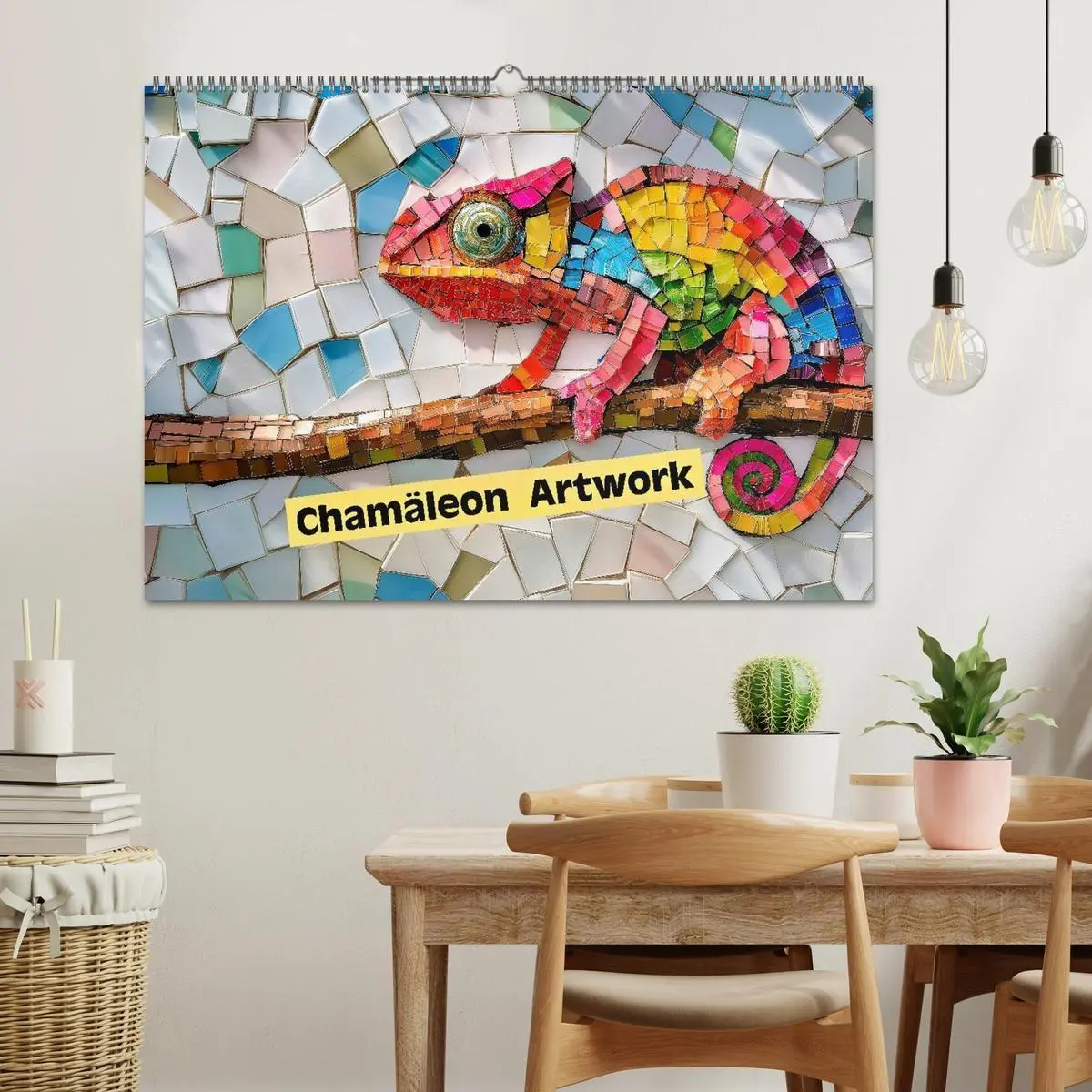 Bild: 9783516691115 | Chamäleon Artwork (Wandkalender 2026 DIN A2 quer), CALVENDO...