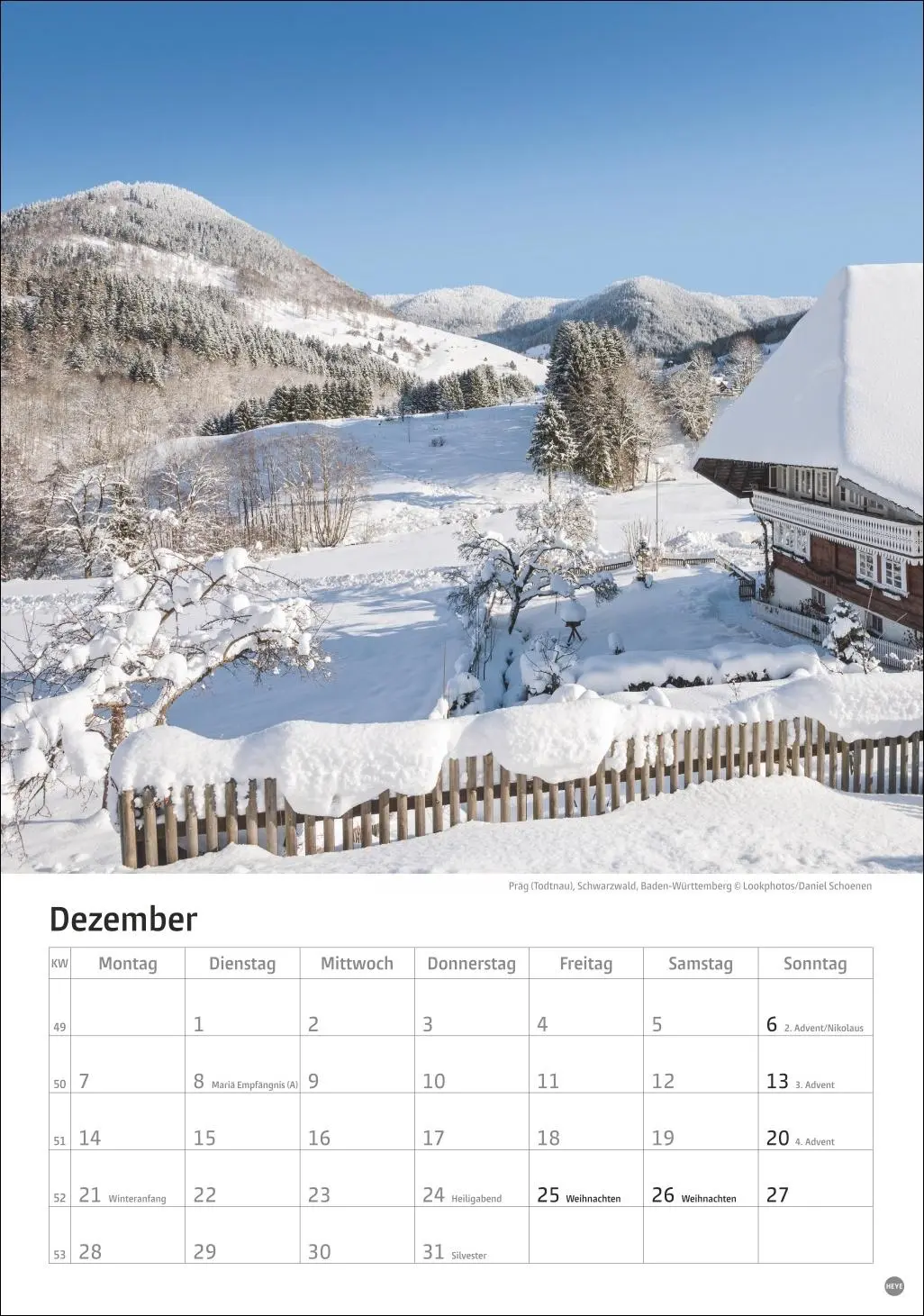 Bild: 9783756411115 | Deutschland Kalender 2026 | Kalender | 13 S. | Deutsch | 2026 | Heye