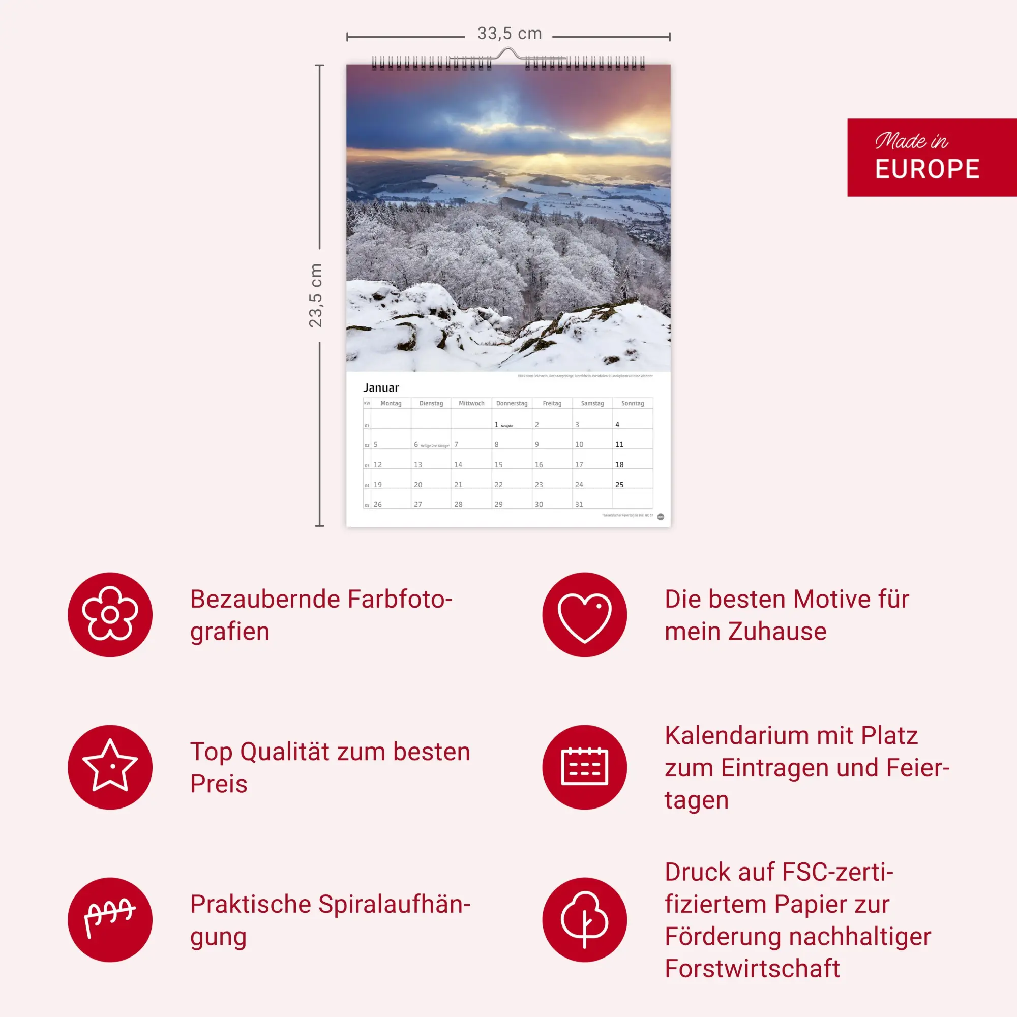 Bild: 9783756411115 | Deutschland Kalender 2026 | Kalender | 13 S. | Deutsch | 2026 | Heye